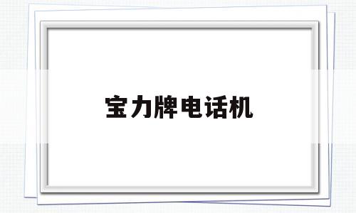 宝力牌电话机(宝方电话机设置方法)